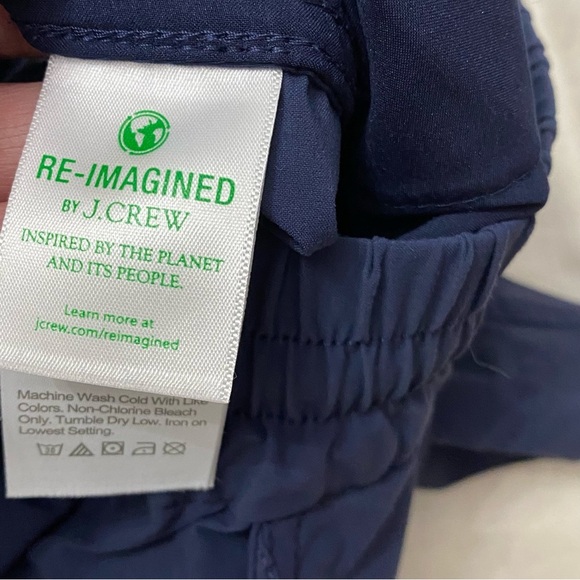 J Crew Woman’s Navy Blue Elastic Waist Pull On Shorts Swim Beach Activewear XS - Picture 8 of 10